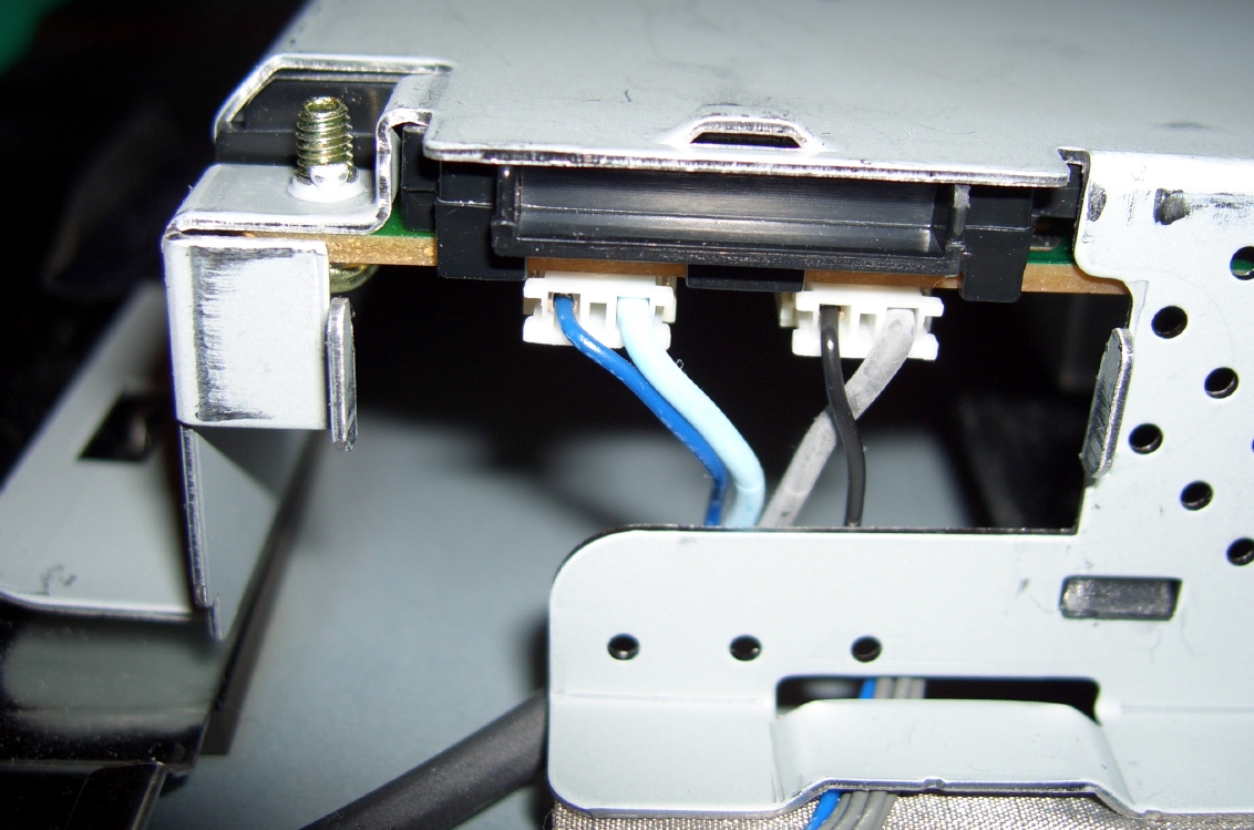 connections from power supply to backlight