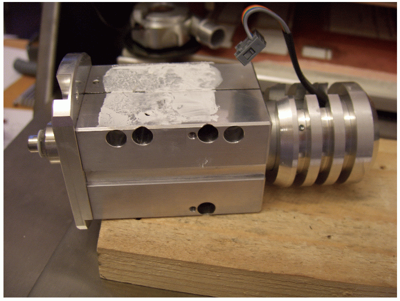 view of motor assembly from the side